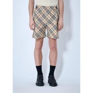 25 FW 버버리 남성 체크 신축성 있는 쇼츠  bur0159014cre