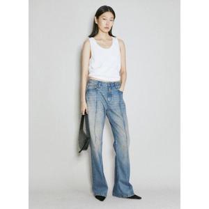 25 FW 게스 여성 스테인드 플레어 진 gue0254005blu