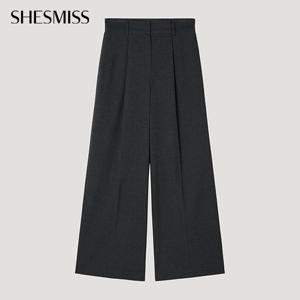 [쉬즈미스] 핀턱 히든 와이드 팬츠_SWWSLP32110_MG