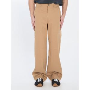 로에베 베이지 와이드 패치 포켓 카고 팬츠 H526Y04WGO 2140