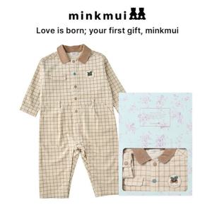 [밍크뮤]BE 로미코듀로이체크점프슈트 35A1542001 35A15-420-01 출산백일돌선물