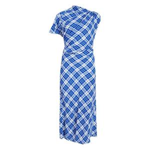 25 FW 프로엔자슐러 할리 비대칭 네크라인 플레이드 드레스 R2533016BBY343 TP440566875