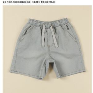 [지프키즈]스트라이프 데님 밴딩 반바지  KN2DPU852