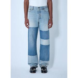 25 FW 구찌 남성 대조적인 패널 진 guc0161027den