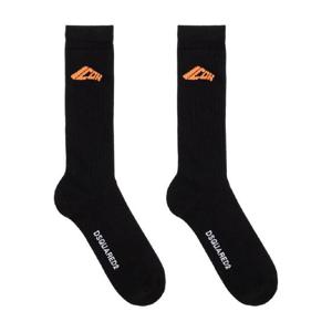 25 FW 디스퀘어드2 로고 자수 골지 양말 DFV143290ISA01 TP440909905