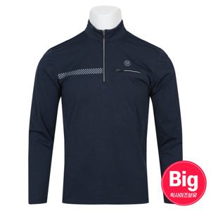 남자 사방스판 쿨링 반집업 긴팔 티셔츠 FRX-TSA-121-다크네이비