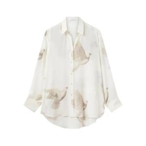 25 FW 스텔라 매카트니 도브 프린트 실크 셔츠 6201493FS265 TP441073487