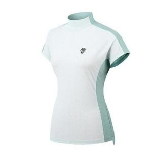 엘르골프 세이브존01 여성 앞뒤 반전 반팔 목크넥 티셔츠 6I45409 740