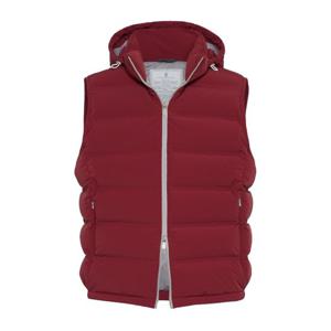 브루넬로쿠치넬리 다크 레드 슬리브리스 후드 조끼 MM4911995 C