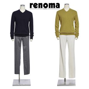 [레노마캐주얼]F/W 한정수량 캐시미어혼방 부드럽고 깔끔한 V넥 니트 2종1택 RQGMKT145A EK36