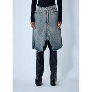 25 FW 릭오웬스 여성 실버 데님 스커트  ric0261007den