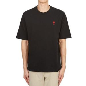 [피엘부티크]Ami 반팔티셔츠 오버핏 아미 블랙 BFUTS005