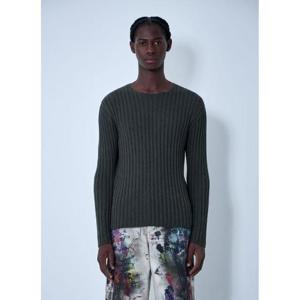 25 FW 아크네 남성 면 골지 스웨터  acn0162012grn