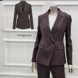 [미니멈]MD 스트라이프 카라넥 자켓  MD MXDAWJ1110 M_CJ