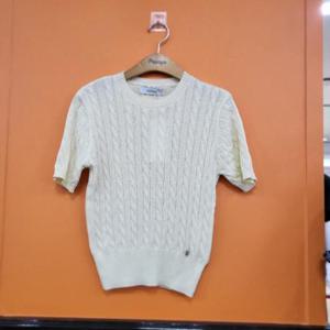 파파야 DP01 파파야 꽈베기 라운드 니트티 PNPRKT003C