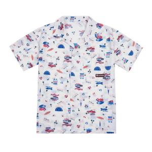 [레노마수영복]남성 오션 반팔 커버업 셔츠 화이트 RN-TS2E302-WH