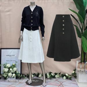 [미니멈]MD 트위드 미디 플레어 스커트  MD MYBAWS4340 MD_CJ