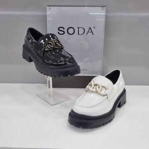 [소다][소다]쿠션 좋은 여성 청키 로퍼 FLS428 2칼라_US