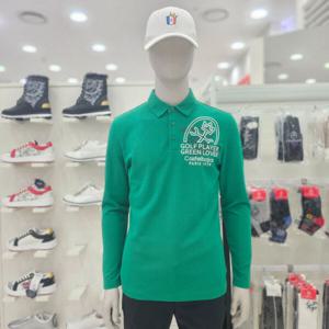 [까스텔바작][까스텔바작 골프] 남성 가슴 원포인트 카라 티셔츠