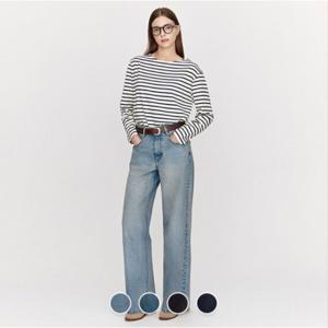 [지오다노]여성 MW 간절기 와이드핏 데님 청바지 415933