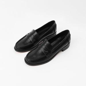 [신난다슈]여성 로퍼 단화 3cm 여자 플랫 구두 슬립온 발편한 낮은굽 둥근코 ST252606블랙