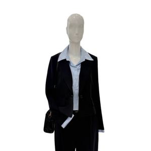 [숲]셔츠탈부착 크롭 긴팔자켓  SB9TJM5