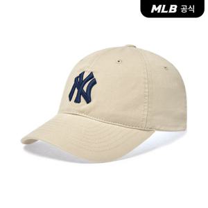 [MLB공식] [카리나 PICK] 에이스 언스트럭쳐 볼캡 NY (Ptn.Beige) 3ACP6601N-50