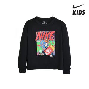 나이키슈박스긴팔티셔츠 블랙 3-7세 A253TS122P