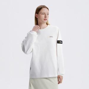 N253UTS901 세미오버핏 롱 슬리브 티셔츠 WHITE