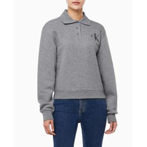 [캘빈클라인 진]여성 코튼 모달 플리스 폴로 스웨트셔츠 47B217G