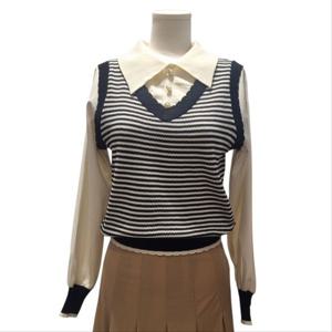 [클리지]베스트 포인트 니트 블라우스(CP7WKT0305F)