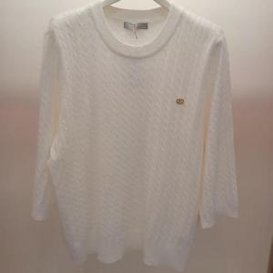 Latium HC06 품넉넉한 세로줄 잔꽈배기 7부소매 라운드 깔끔한 베베 기본 니트티 T2531sw07I