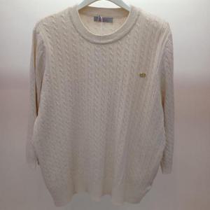 Latium HC06 품넉넉한 세로줄 잔꽈배기 7부소매 라운드 깔끔한 베베 기본 니트티 T2531sw07B