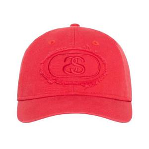 스투시 로우 프로파일 필 스트랩백 레드 1311185