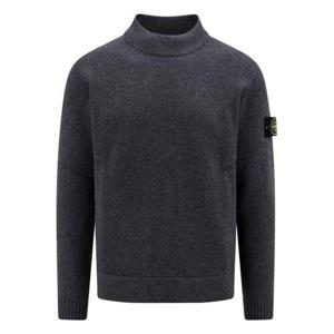 라프리마 스톤아일랜드 522B6 Geelong 울 Mock 넥 Knit Loose 핏 질롱 모크넥 니트 루