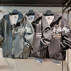 리트머스 HC34 남녀공용 아트윅 데님 후드 집업 LQ1JU014