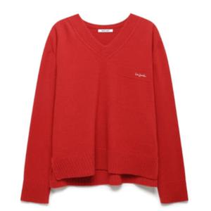 [나이스클랍] N251PWK112 울블랜드 브이넥 풀오버