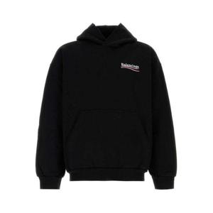 발렌시아가 후드 티셔츠 767877TKVI91070 Black