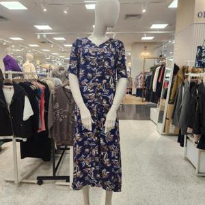 올리비아로렌 HC05 트로피컬 프린트 브이넥 반팔원피스 VVB OA3F7111