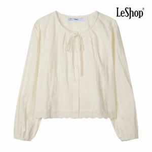 [르샵] 리본넥 레이스 데이트룩 블라우스 (BP9BL003A)