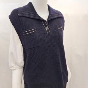 올리비아하슬러 HC04 캐주얼한 무드의 카라  니트 베스트 OHESSW106