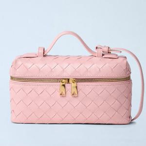 25 FW 보테가 베네타 방방 Bang Bang 우븐 탑핸들 숄더백 핑크 789109 V3IV1 6850
