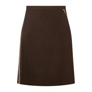 미우미우 A라인 스트라이프 사이드 지퍼 미디 스커트 MG2566SOO