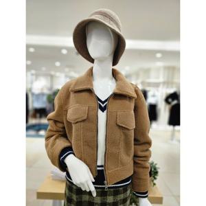 [포커스]MARIO포커스 플랩장식 뽀글 숏 자켓 FW3K7JK03178