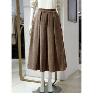 [에꼴드파리]MARIO코듀로이 백 밴딩 스커트 EB4ZWSBS77Z