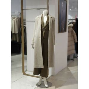 [에꼴드파리]MARIO헤링본 싱글 롱 코트 33ZEB4YWCCM33Z