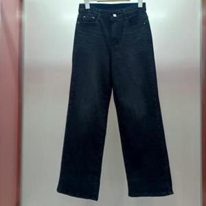 Latium HC06 데님 국내생산 최강스판 히든밴딩 일자형 통와이드 블랙청바지팬츠 T2533pt11