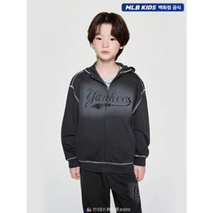 [MLB키즈US] (7AHDB0554-50CGD) 스트릿 빈티지 레터링 후드 집업 아동후드집업 키즈후드집업