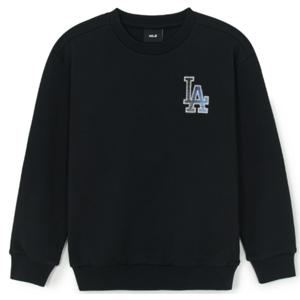 MLB 키즈 스트릿 베이직 체크 아플리케 맨투맨(7AMTB1254-07BKS)