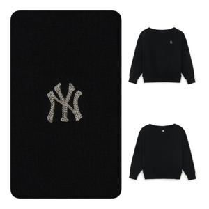 MLB 여성 베이직 오프숄더 맨투맨(3FMTB0454-50BKS)